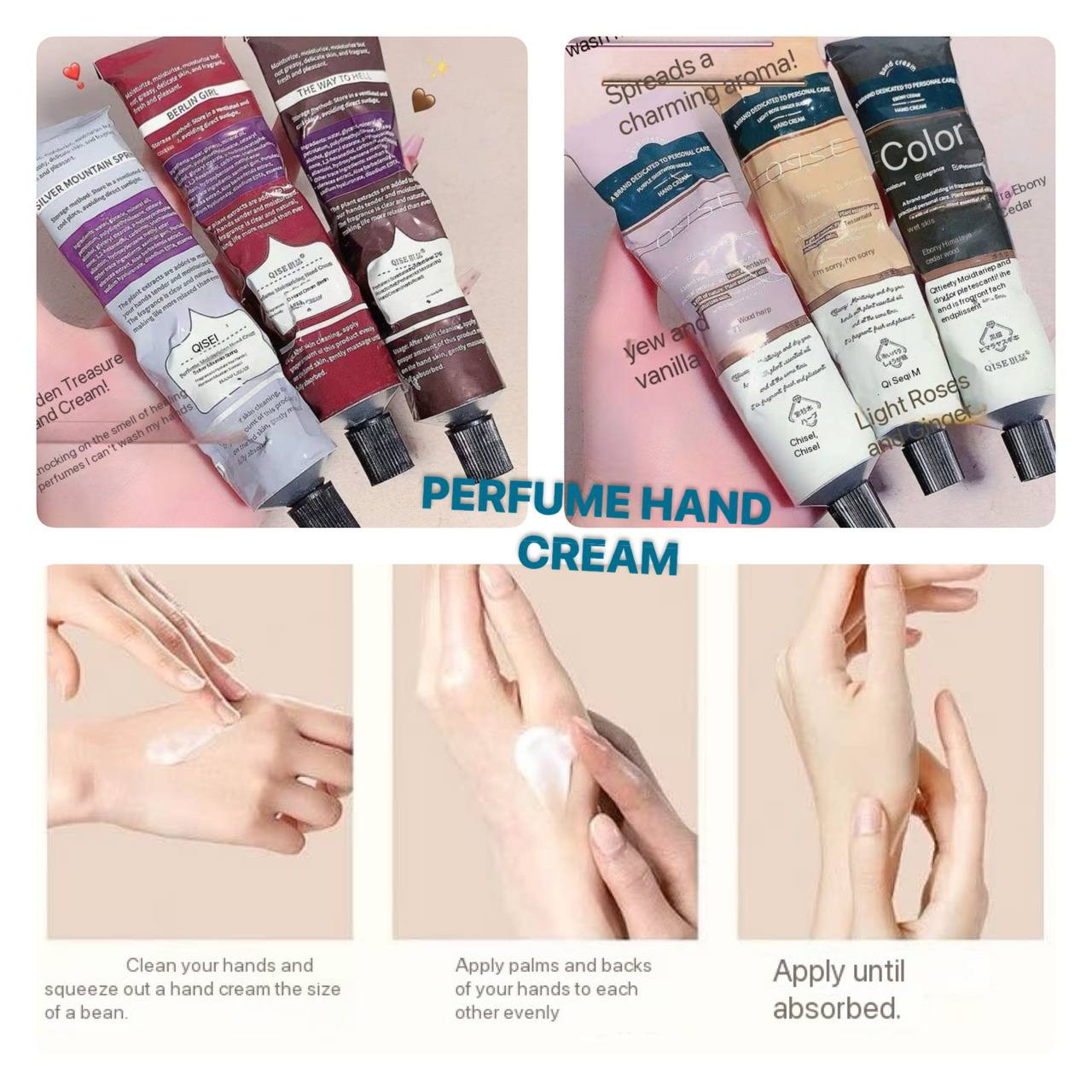 PERFUME FRUITY MOISTURIZING HAND CREAM (IN A TINNED TUBE)