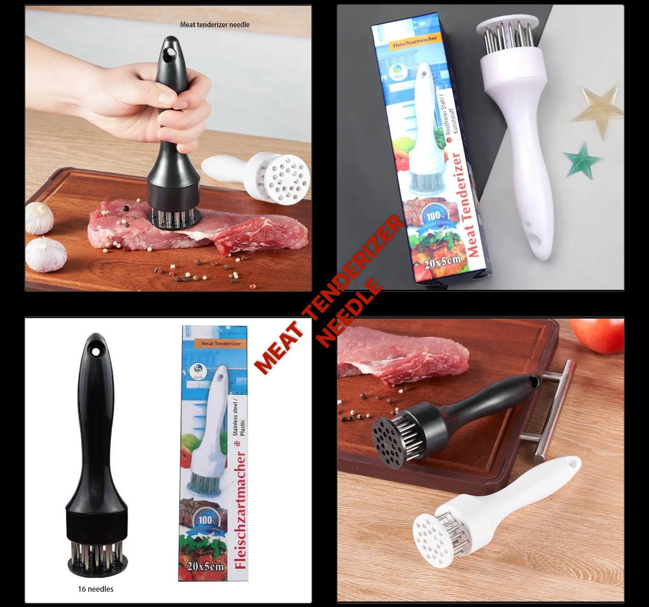 TOP QUALITY PROFESSIONAL MEAT TENDERIZER NEEDLE (STAINLESS STEEL MEAT SOFTENER)